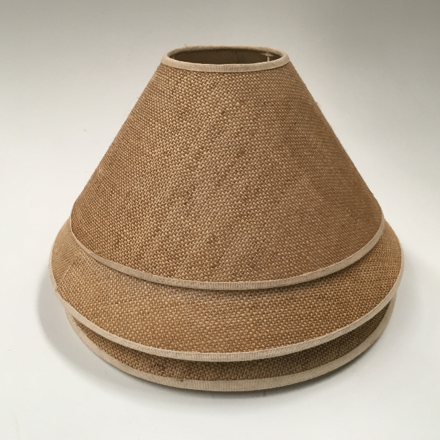 LAMPSHADE, Cone - Natural Hessian Weave Assorted